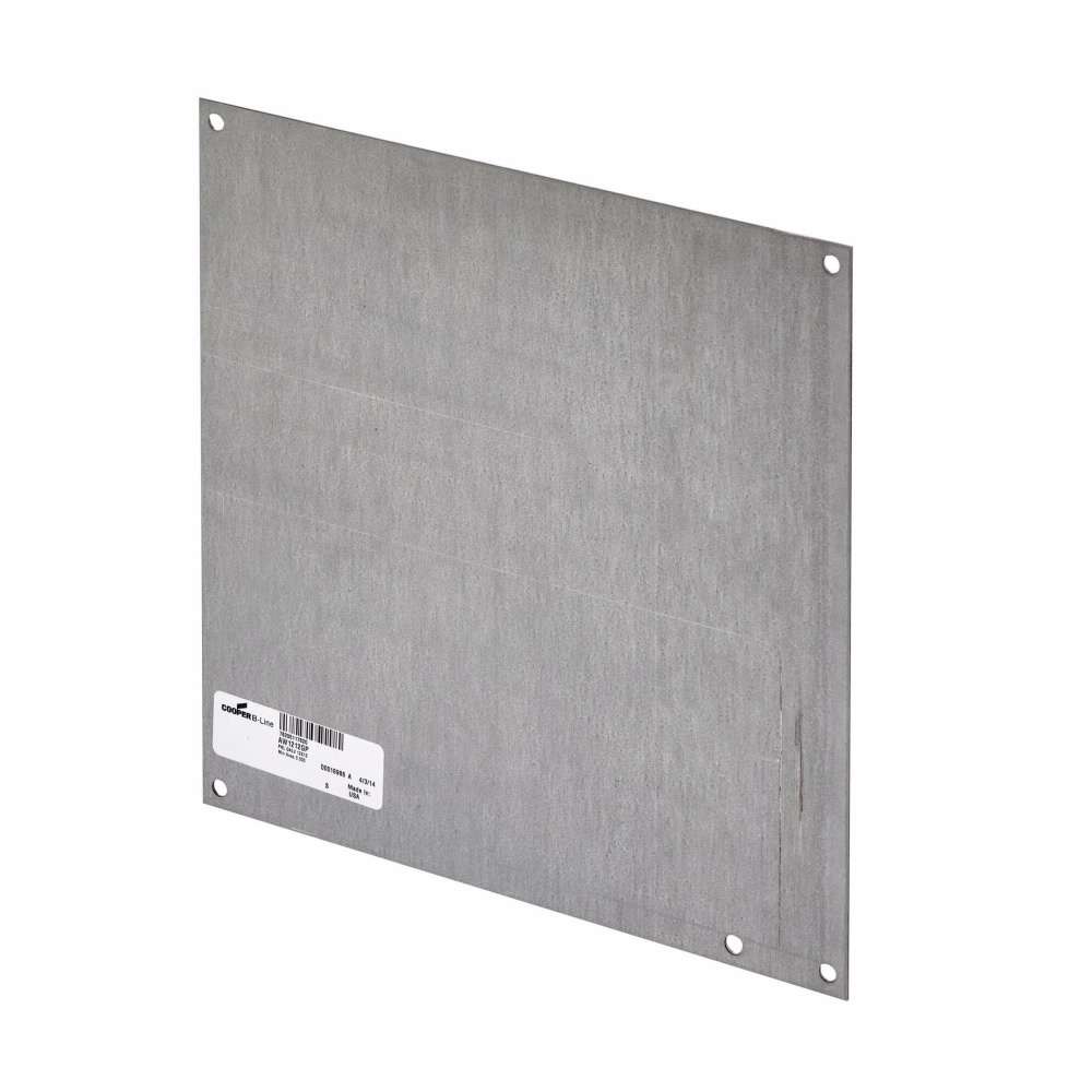 Eaton B-Line series panels and panel accessories, White powder coated, Stainless steel, Fits enclosures 10" X 8", Panels and panel accessories, Small enclosure