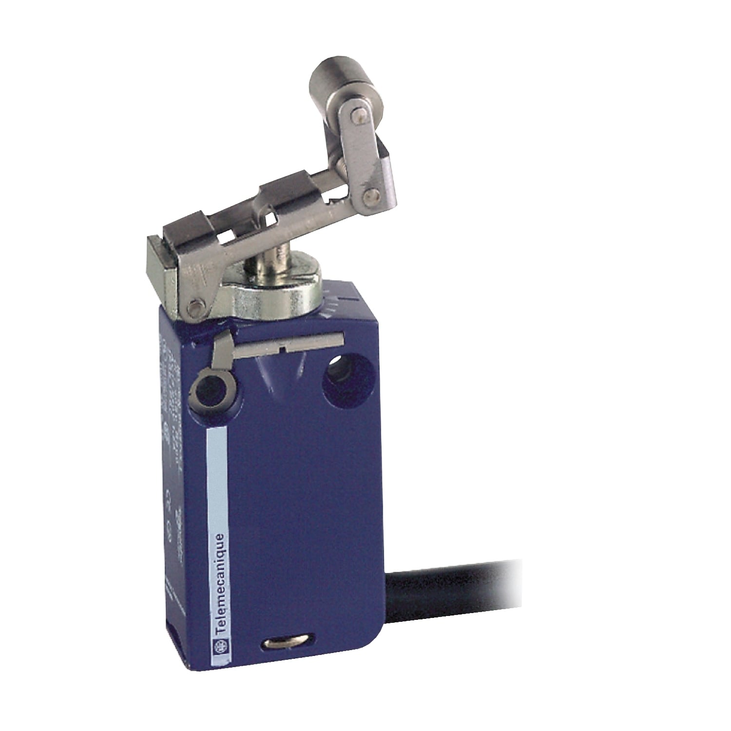 Limit switch, Limit switches XC Standard, XCMD, steel roller lever plunger retractable, 1NC+1 NO, snap, 1 m