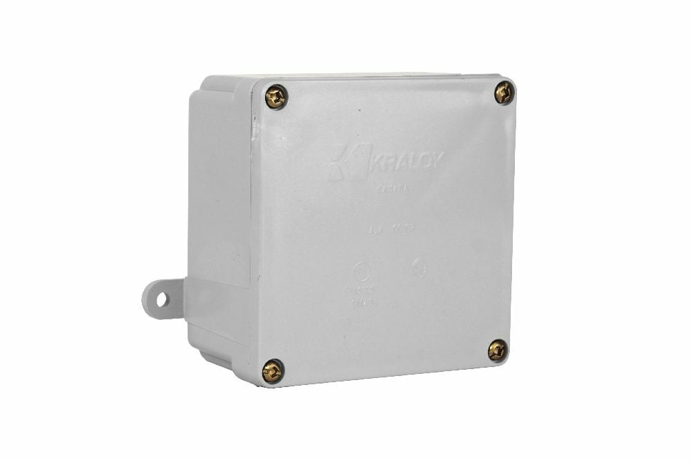 JB442 4"x4"x2" PVC JUNCTION BOX KRALOY