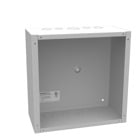 12x6x12 Screw Cover Type 1 UL Listed Steel Knockouts ANSI 61 Gray Cover with Teardrop Slots Mounting Holes in Back