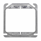 Eaton Crouse-Hinds series Square Mud Ring, 4", Steel, 5/8" raised, 8.0 cubic inch capacity