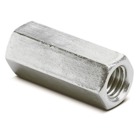 Coupling, Standard Rod, Size 1/2 Inch, Length 1-3/4 Inches, Electro-Galvanized Steel