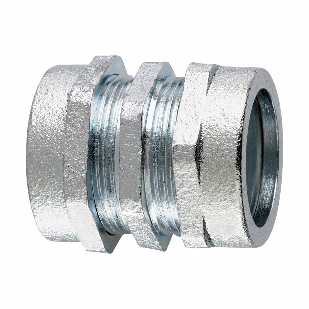 Eaton Crouse-Hinds series CPR compression coupling, Rigid/IMC, Malleable iron, Compression type, 1"