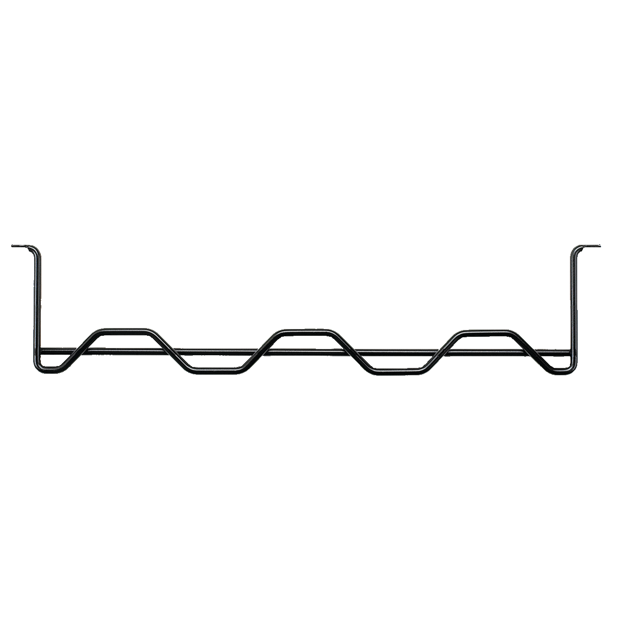 Horizontal Cable Manager Bar, fits 19in, Black, Steel