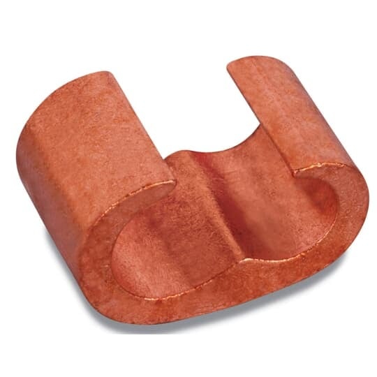Copper C-Tap, Wire Range Main: 1-4/0 Branch 2/0-8, Plain Finish, Die Code 76, Die Color Code Blue, Number of Crimps 2