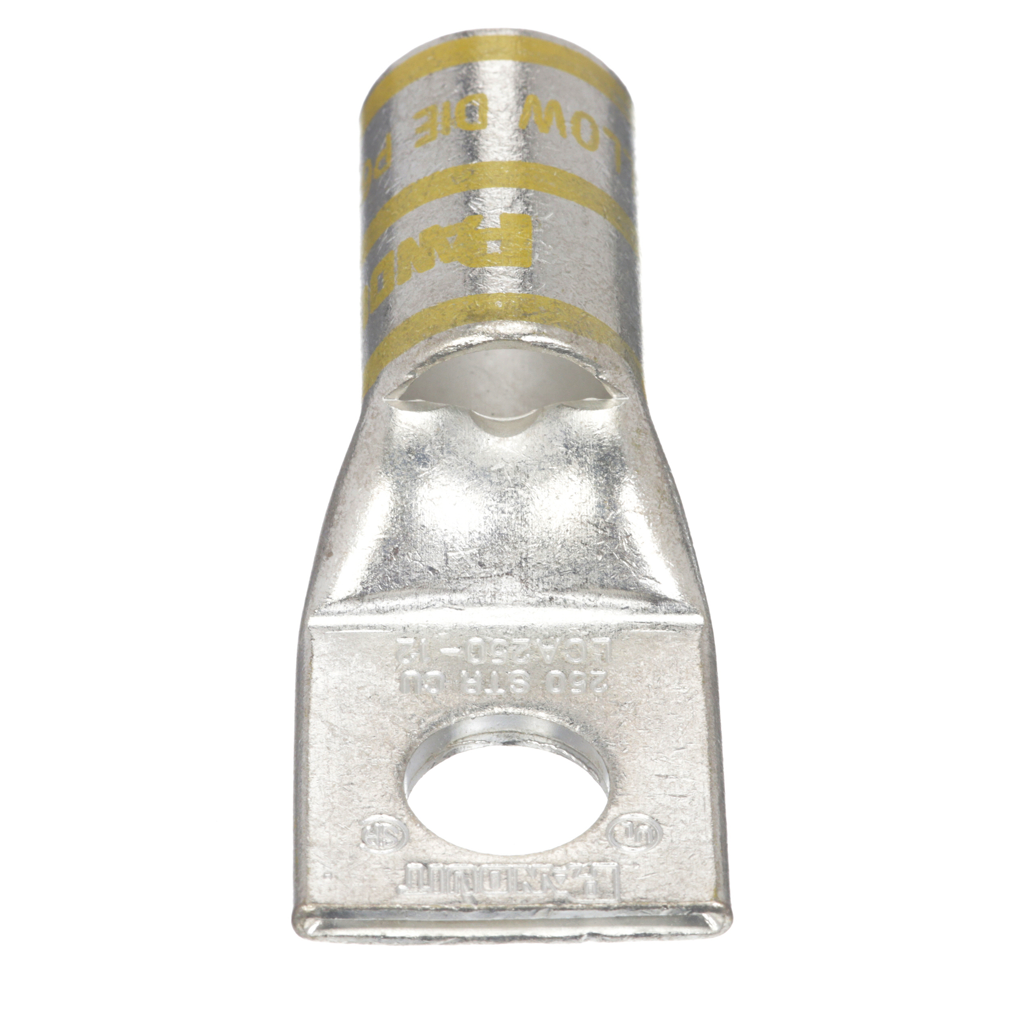 Copper Compression Lug, 1 Hole, 250 kcmi
