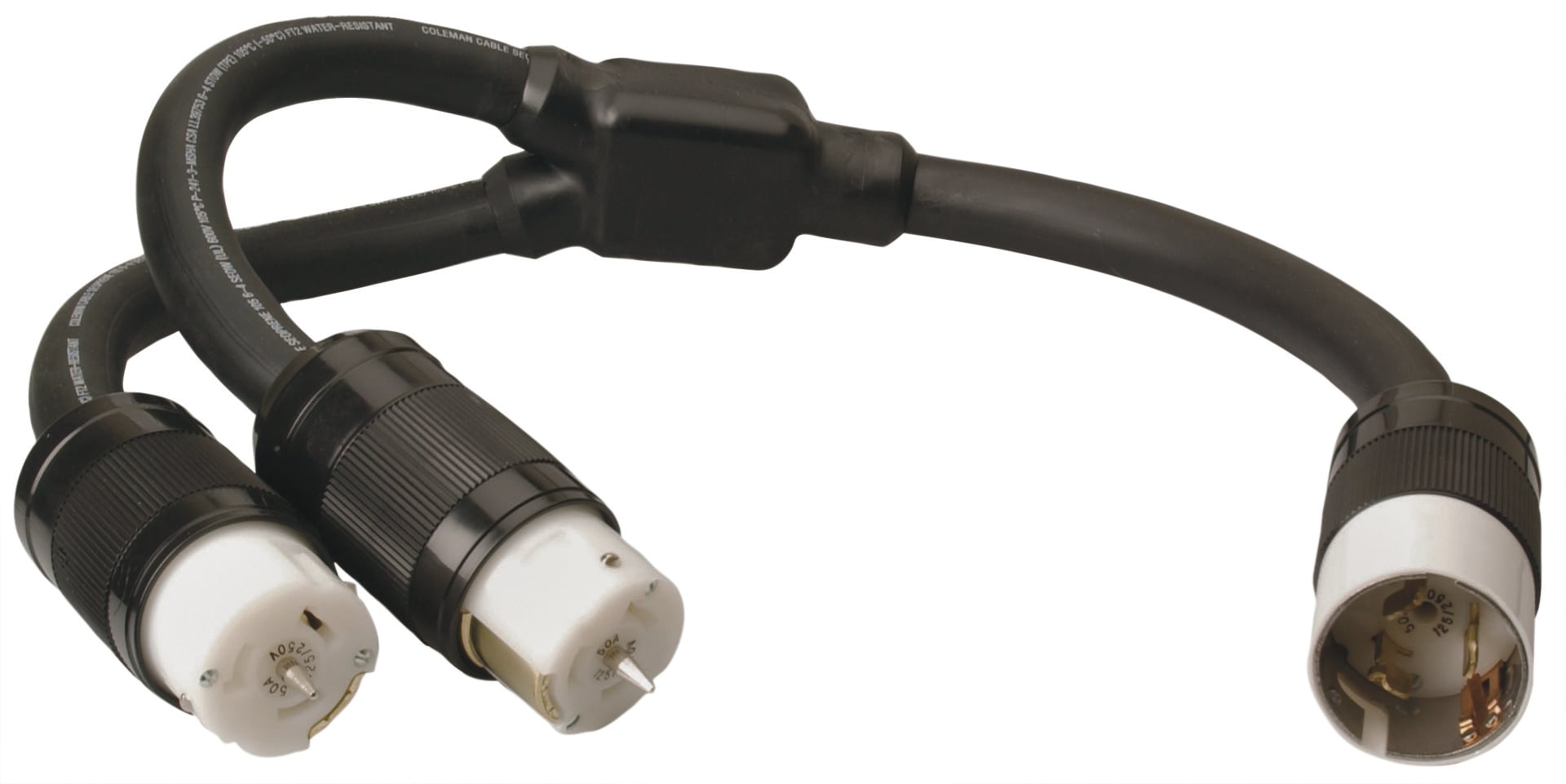 Y Adapter, 125/250VAC, 50A, 18L