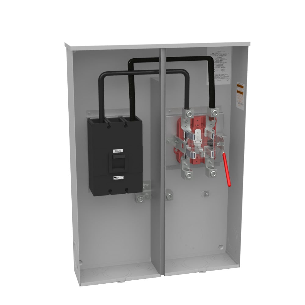 U5797-O-400-CB 4 Term, Ringless, Plain Top, Lever Bypass, 1-400 Amp, Main Breaker, 480V, Cold Sequence
