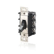 30 Amp 600 Volt, Three-Pole, Three Phase AC Motor Starter, Suitable as Motor Disconnect, Toggle, Industrial Grade, Non-Grounding, Black