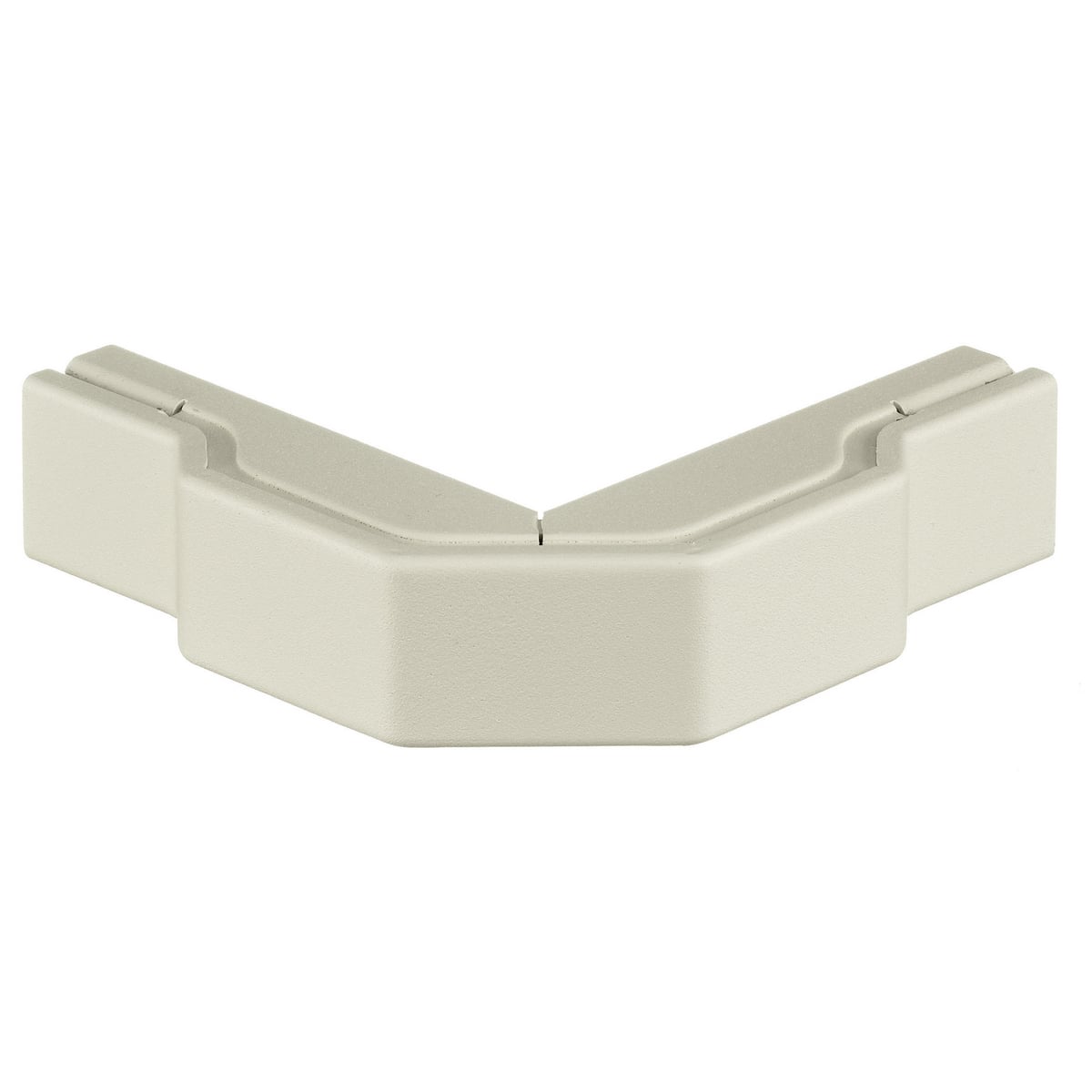 Metal Raceway, Left/Right External Elbow, HBL2000 Series, Ivory