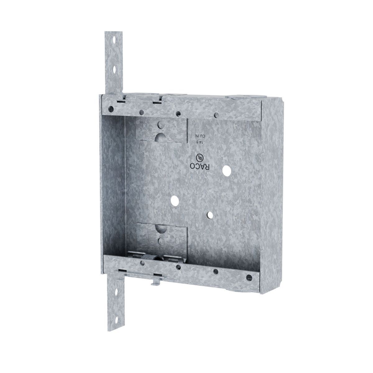 4 In. x 4 In. Sw. Bx., 1 In. Dp. - Nongangable w/NMSC Clamps, (2)Qclamps, 1/4 In. Setback