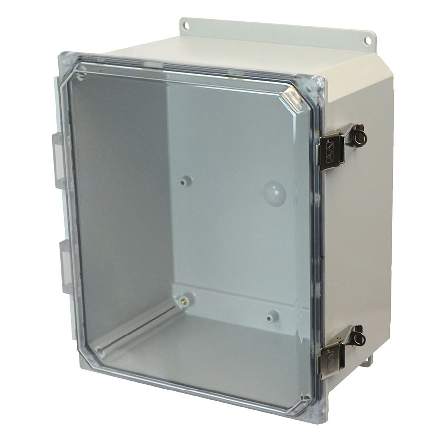 14X12X6 PC ENCL CLEAR HNG SL CVR FLNG