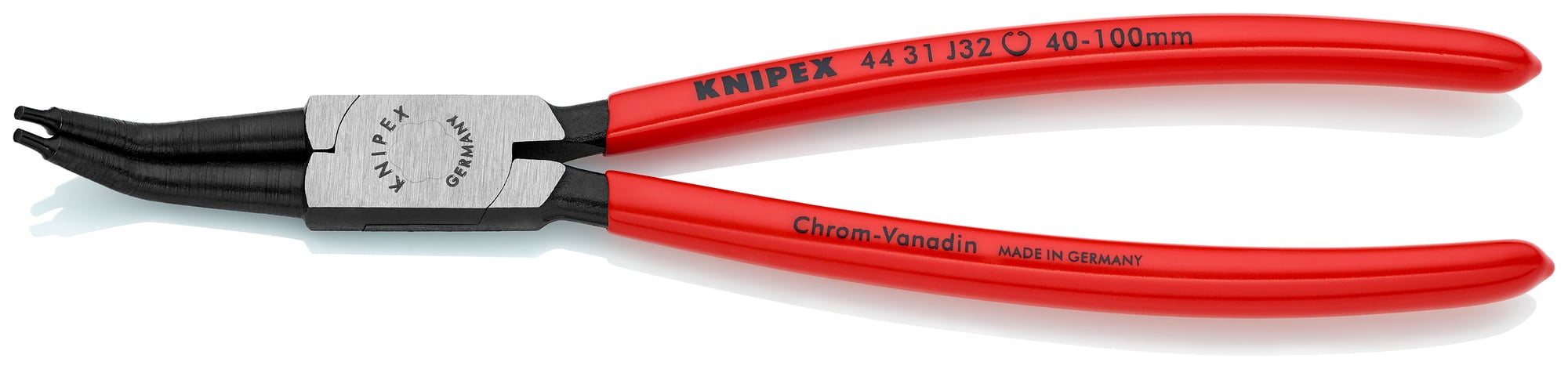 Internal 45° Angled Snap Ring Pliers-Forged Tips, 9 in., Plastic coating, 3/32 in. Tips, Bulk