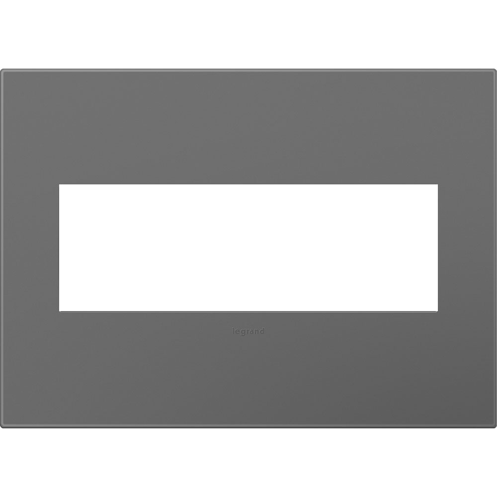 3 Gang adorne Wall Plate Magnesium