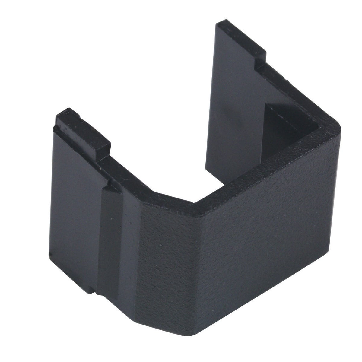 Snap-Fit, Keystone, Blank, Black, 10 Pack