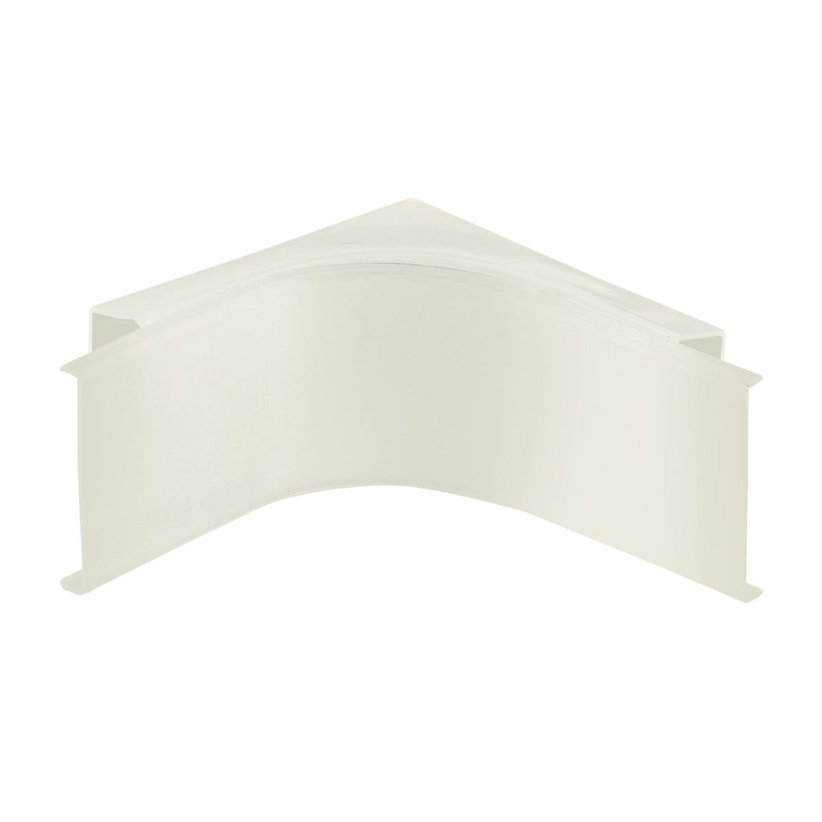 Metal Raceway, Internal Elbow, Divided, HBL2400 Series, Ivory