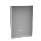 36x8x24 Screw Cover Type 1 UL Listed Steel No Knockouts ANSI 61 Gray Cover with Teardrop Slots Mounting Holes in Back
