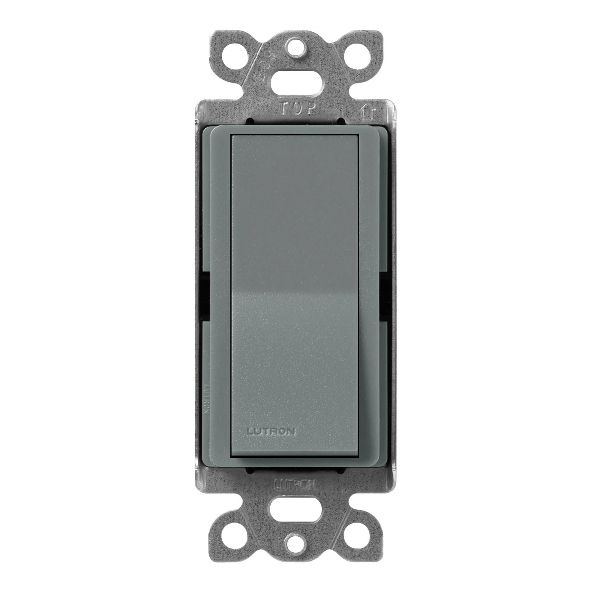 Lutron Claro 15 Amp, 3-Way On/Off Rocker Switch, Slate