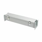 Eaton B-Line series wiring trough, 4" height, 6" length, 4" width, 12LW wireway, Wireway hanger, Hinged cover, NEMA 12, Steel, Oil-resistant gasket, Hinged, ANSI 61 gray, 14 gauge