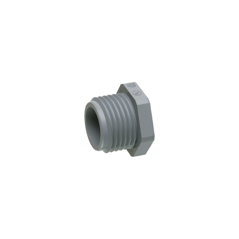 Non-metallic chase nipple in 2" trade size.