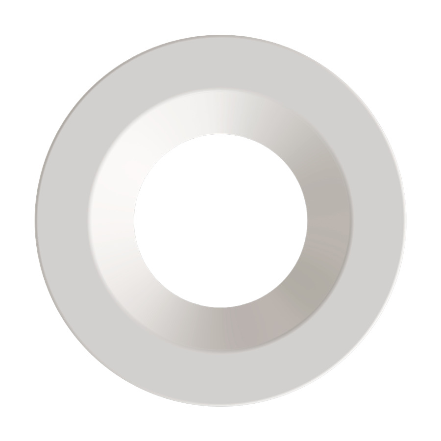 COLOR TRIM FOR 4" MODULAR DOWNLIGHT ROUND WHITE SMOOTH