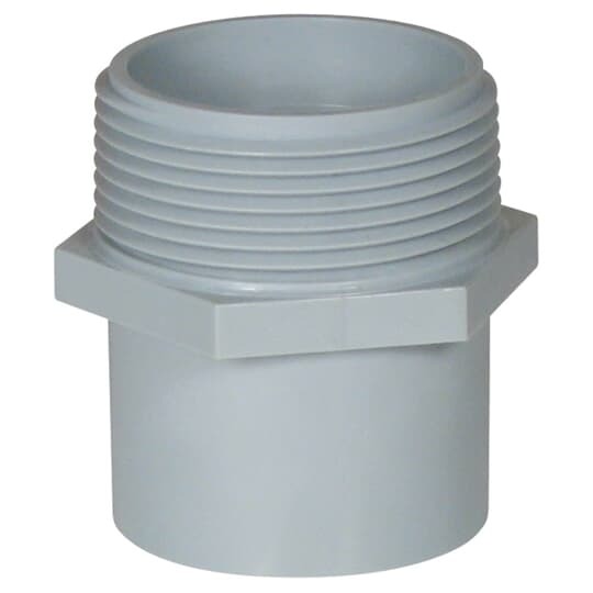 1-1/4 inch PVC conduit repair male threaded adapter.