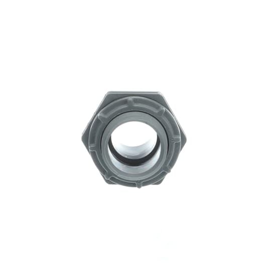 3/4 Inch, Straight, One-Piece Liquidtight Non-Metallic Fitting, CSA, UL E32447, Temperatures up to 60 Degrees C, PVC, Grey