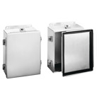 Clamp-Cover Lightweight Enclosure Type 4X, 8x6x3.5, Brushed, Aluminum