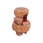 Copper Split Bolt, UL Listed for Wire Size (2) 1/0 - (2) #4 Copper or 1/0 Run and 1/0 - #14 Tap Copper.