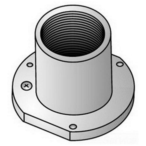 OZ-Gedney Type EF Concrete Slab Electroform Straight Conduit Insert, Size: 3/4 IN, Malleable Iron, Finish: Zinc Plated, Dimensions: 2-3/16 IN Base Diameter X 2 IN Base Across Flats X 1-3/8 IN Height, Third Party Certification: UL File Number E-11853, CSA 009795, Applicable Third Party Standards: UL 514B, CSA: C22.2 No.18, Federal Specification W-F-408E, For Concrete Slabs 4 IN Thickness And Up, Threaded Rigid Conduit And IMC