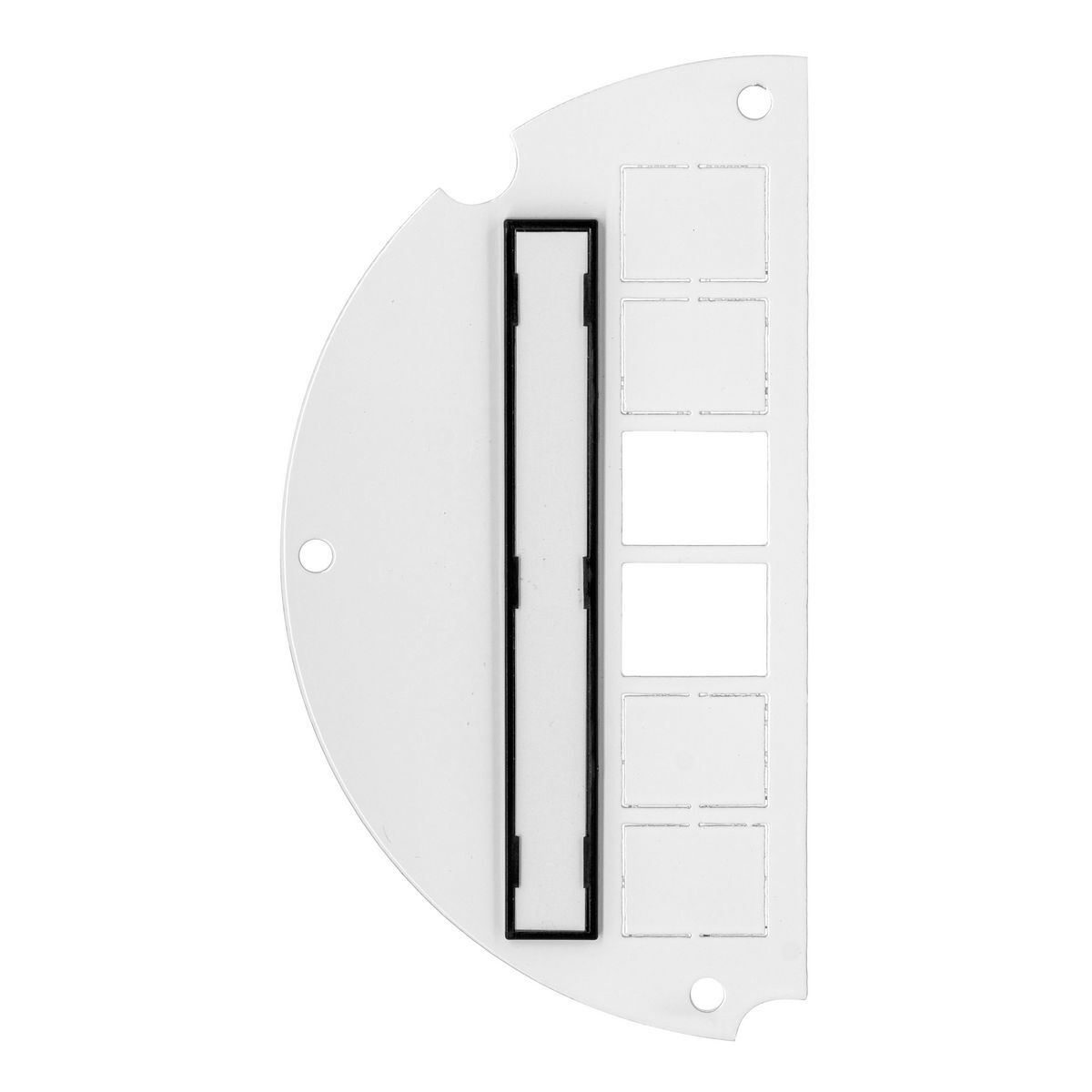 Fire Rated Poke Throughs, Recessed 6" Series, Sub Plate, 50% Left Side, 2 Jack openings and 4 Jack KOs