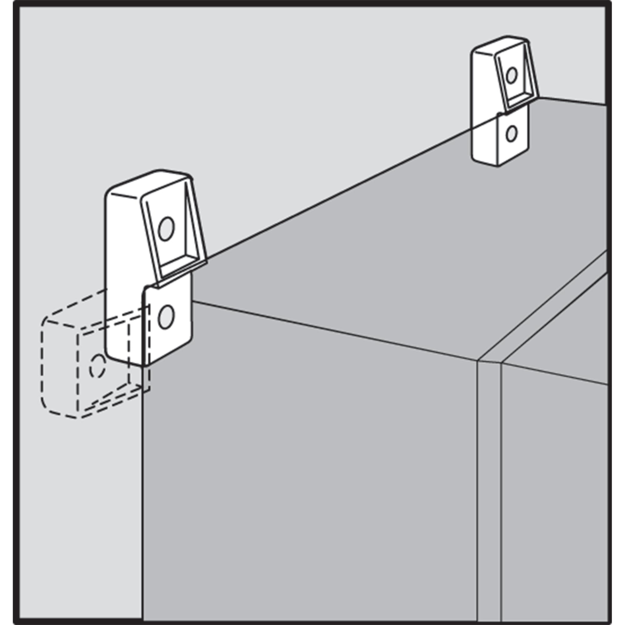 Ultrx Mounting Bracket Kit, 2.93x1.44x.78, Light Gray, Fiberglass