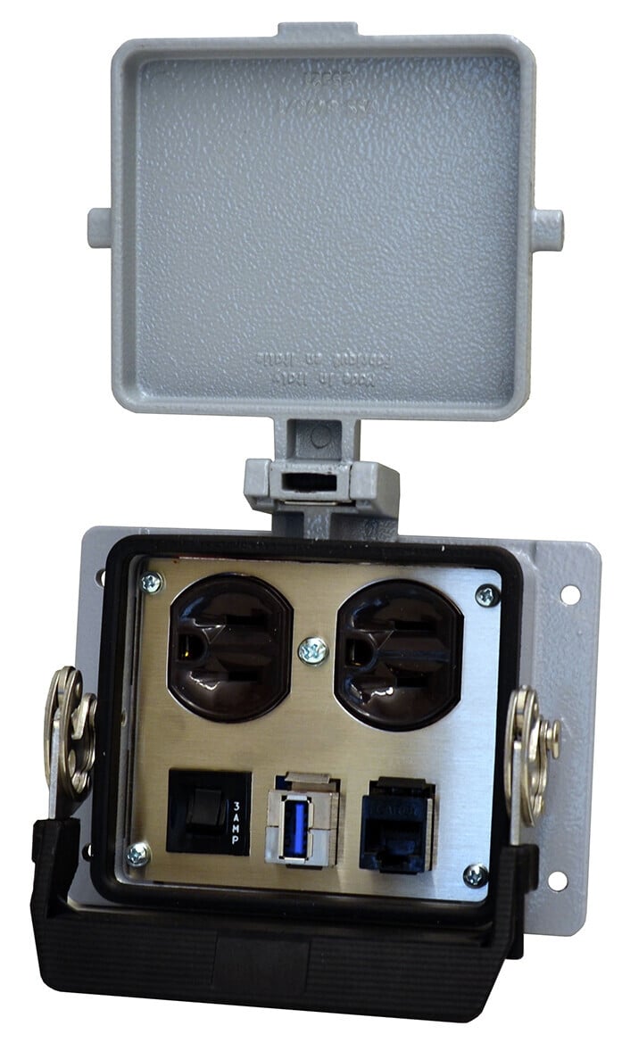 BULKHEAD INTERFACE PORT 3A DUPLEX_USB 3.0_RJ45 CAT6