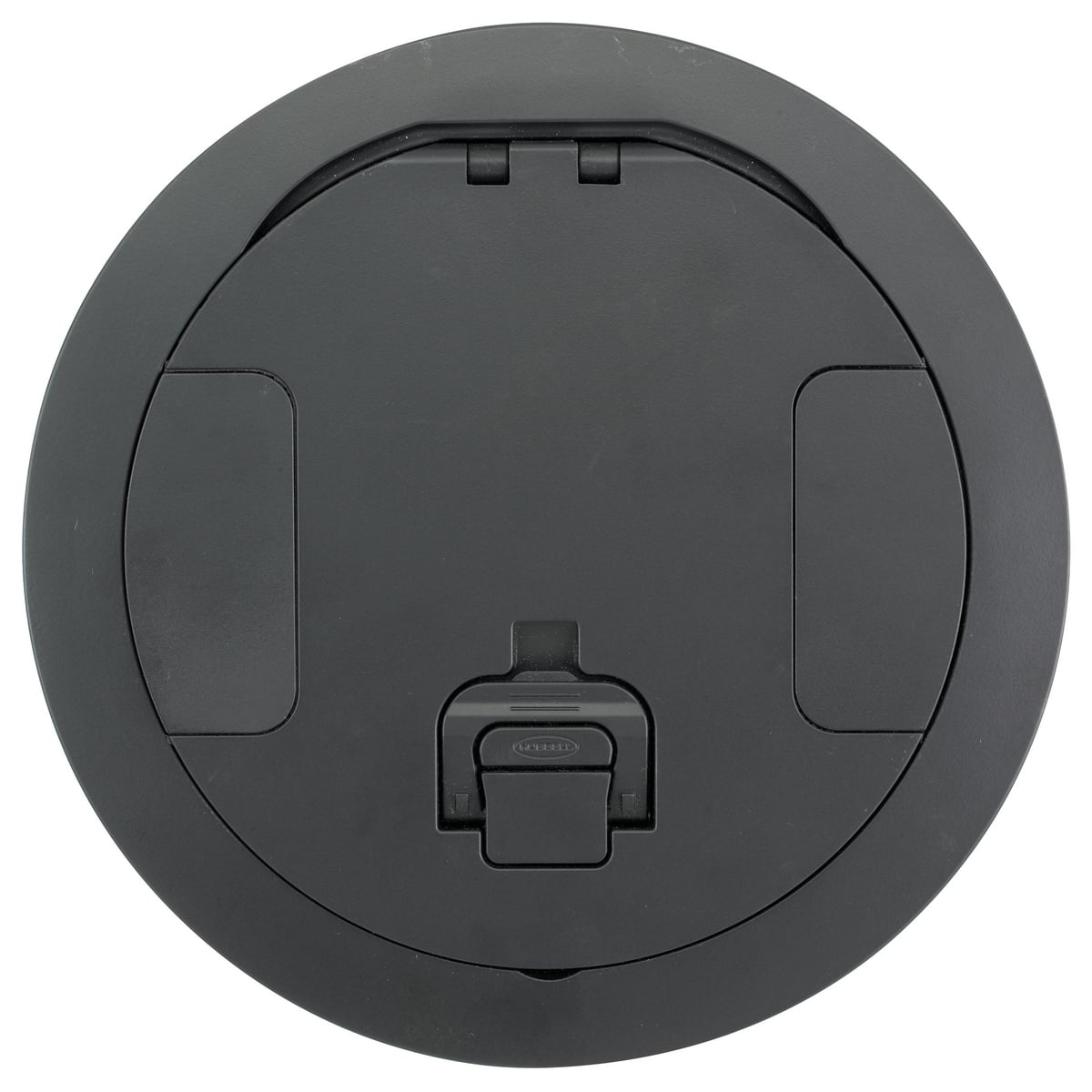 Concrete Floorboxes, Recessed, CFB4G, CFB6G & CFB10G Series, Round Cover Assembly, Black Power Coat Finish