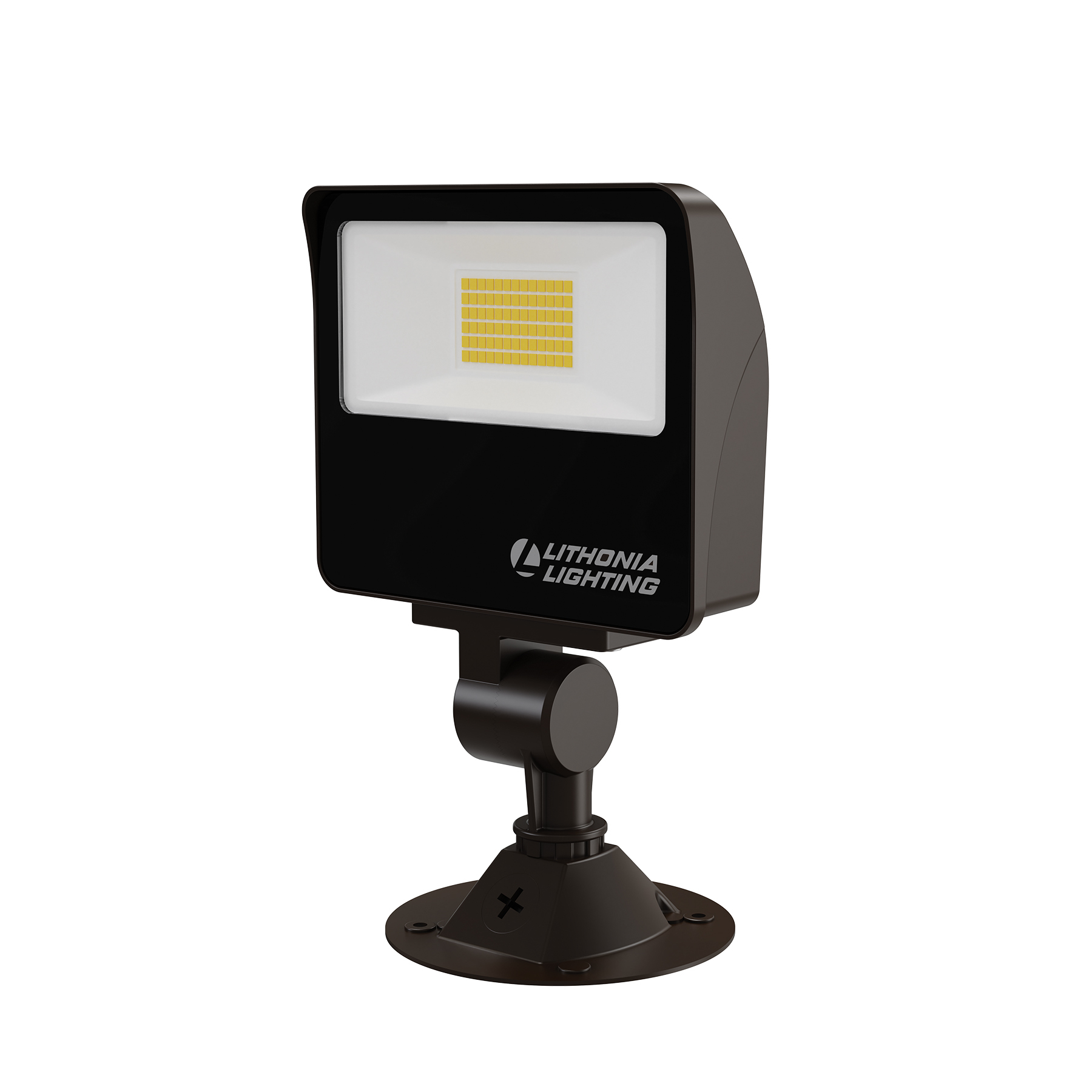 The Lithonia Lighting ESXF LED all-in-one floodlight gives you the superior illumination you want. ESXF delivers 2,500 lumens, easy access to color switching, and a selectable photocell, so you always have the luminaire you need on the spot.