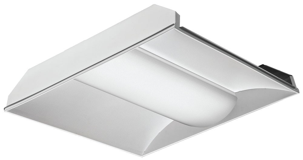 LED 2x2 Volumetric Architectural Fixture, Nominal 4000 lumens, Acrylic diffuser, linear prismatic lens, eldoLED dimming 1pct, 80+ CRI, 3500K, nLight with 100pct (L100) lumen management, SKU - 225FH0