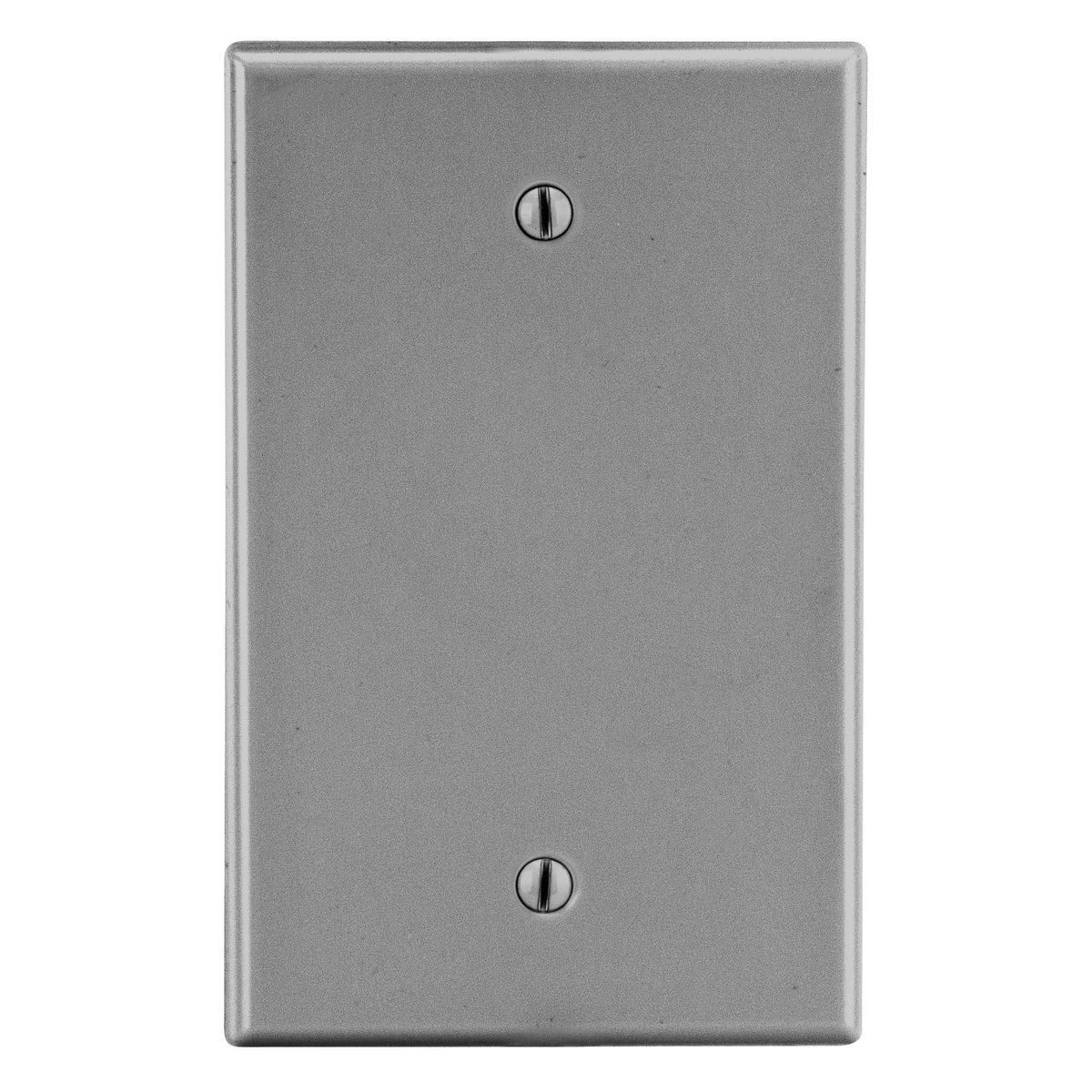 Wallplate, Mid-Size 1-Gang, Box Mount Blank, Gray