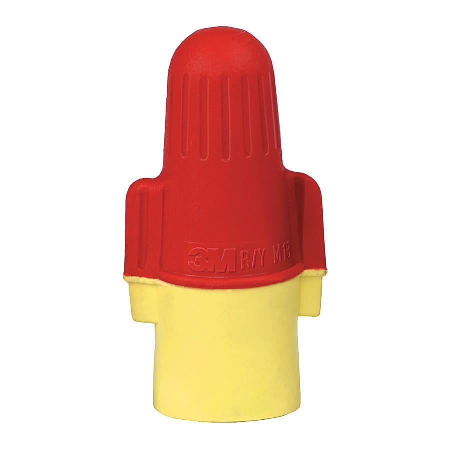 3M(TM) Performance Plus Wire Connector R/Y+BULK, 500 per container, 4000 per case