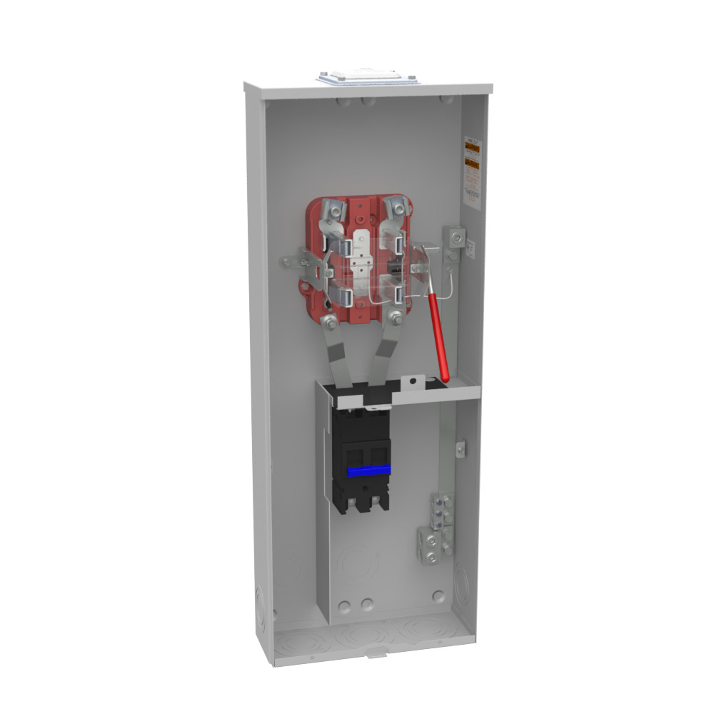 U3791N-RXL-200-BL 4 Term, Ringless, Large Hub Opening, Adapt to Small Closing Plate, Lever Bypass, 1-200 Amp, Main Breaker, 9 to 16 inch Barrel Lock with Bracket Provision