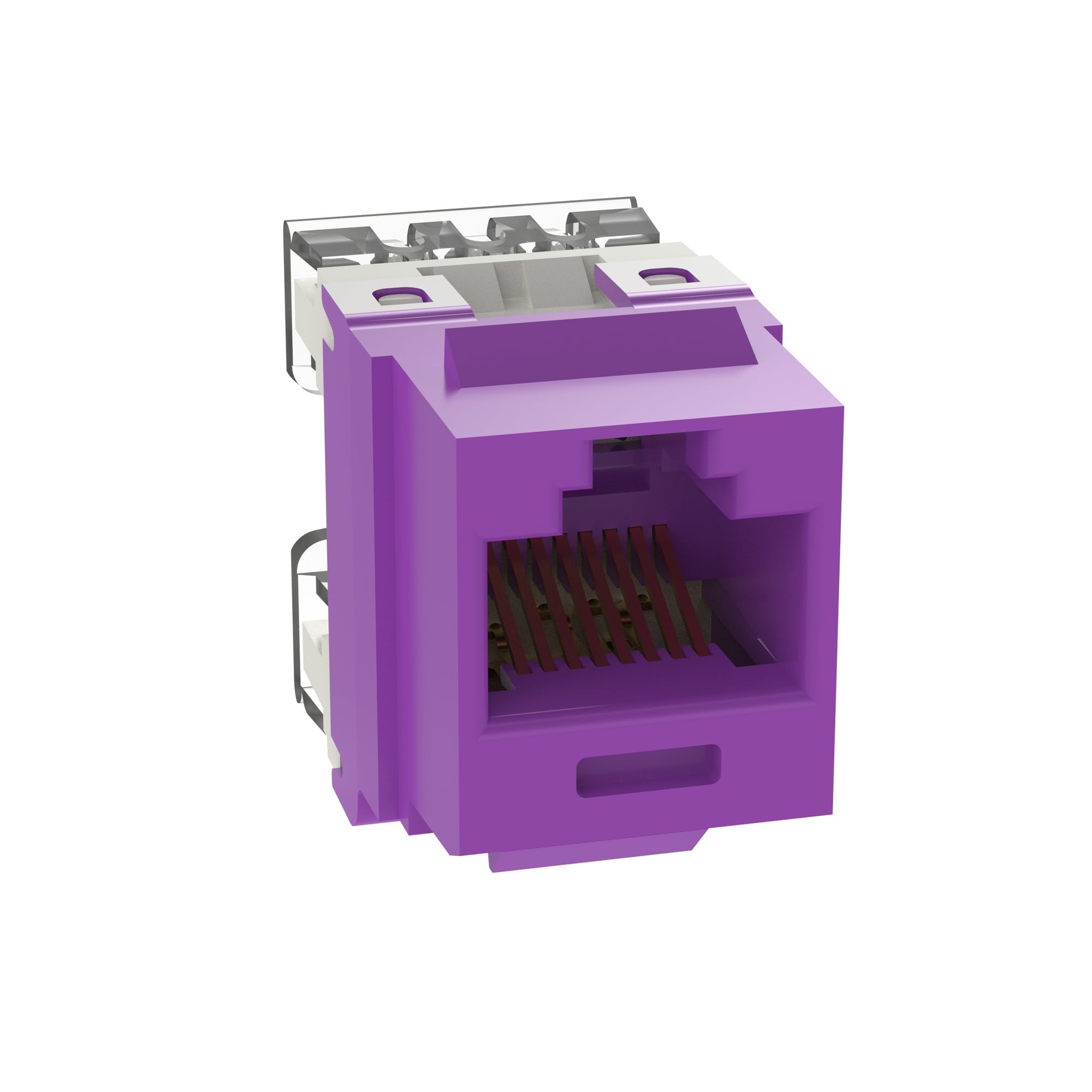 NK Cat 5e punchdown jack module - Violet