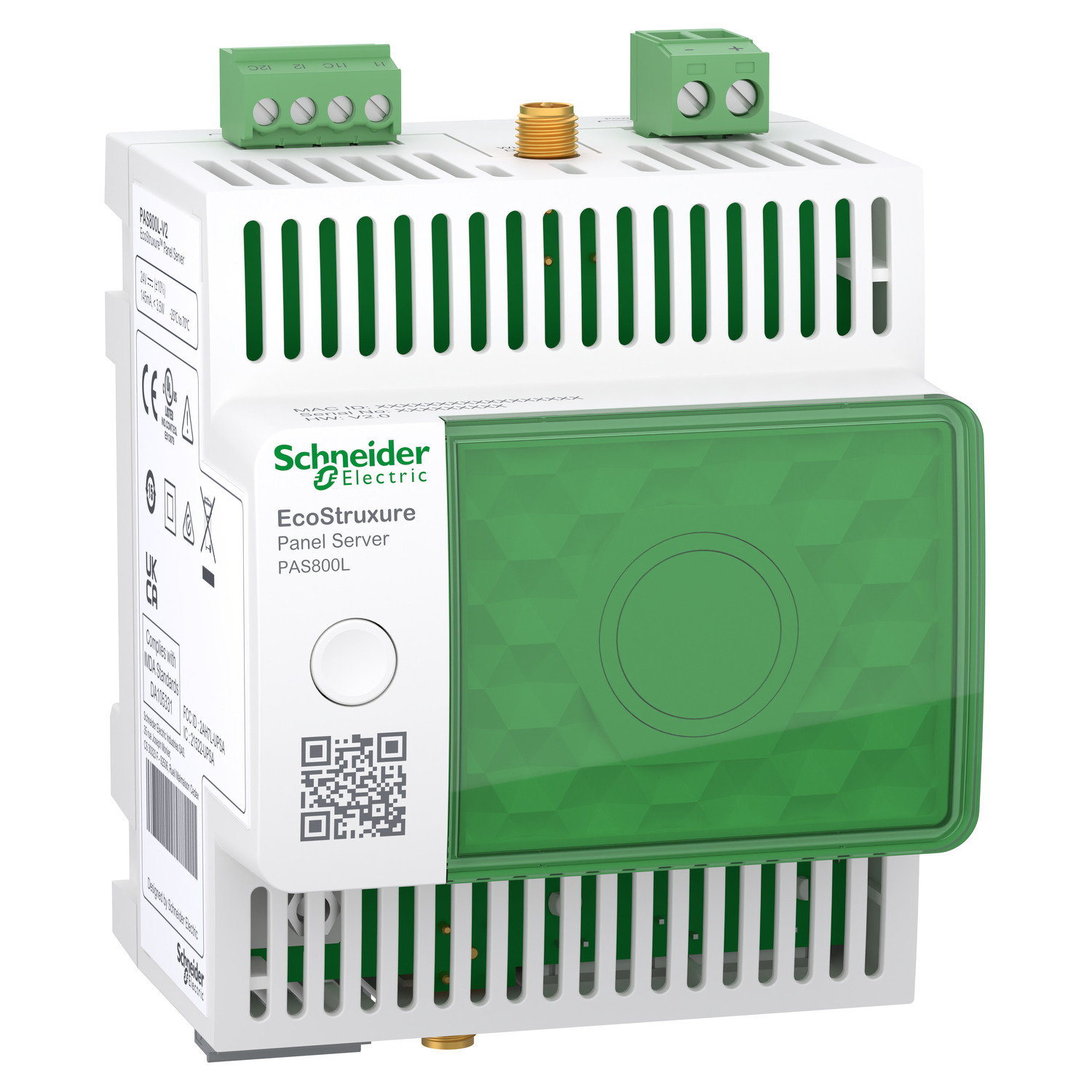 EcoStruxure Panel Server - advanced datalogger, energy server, 24 VDC