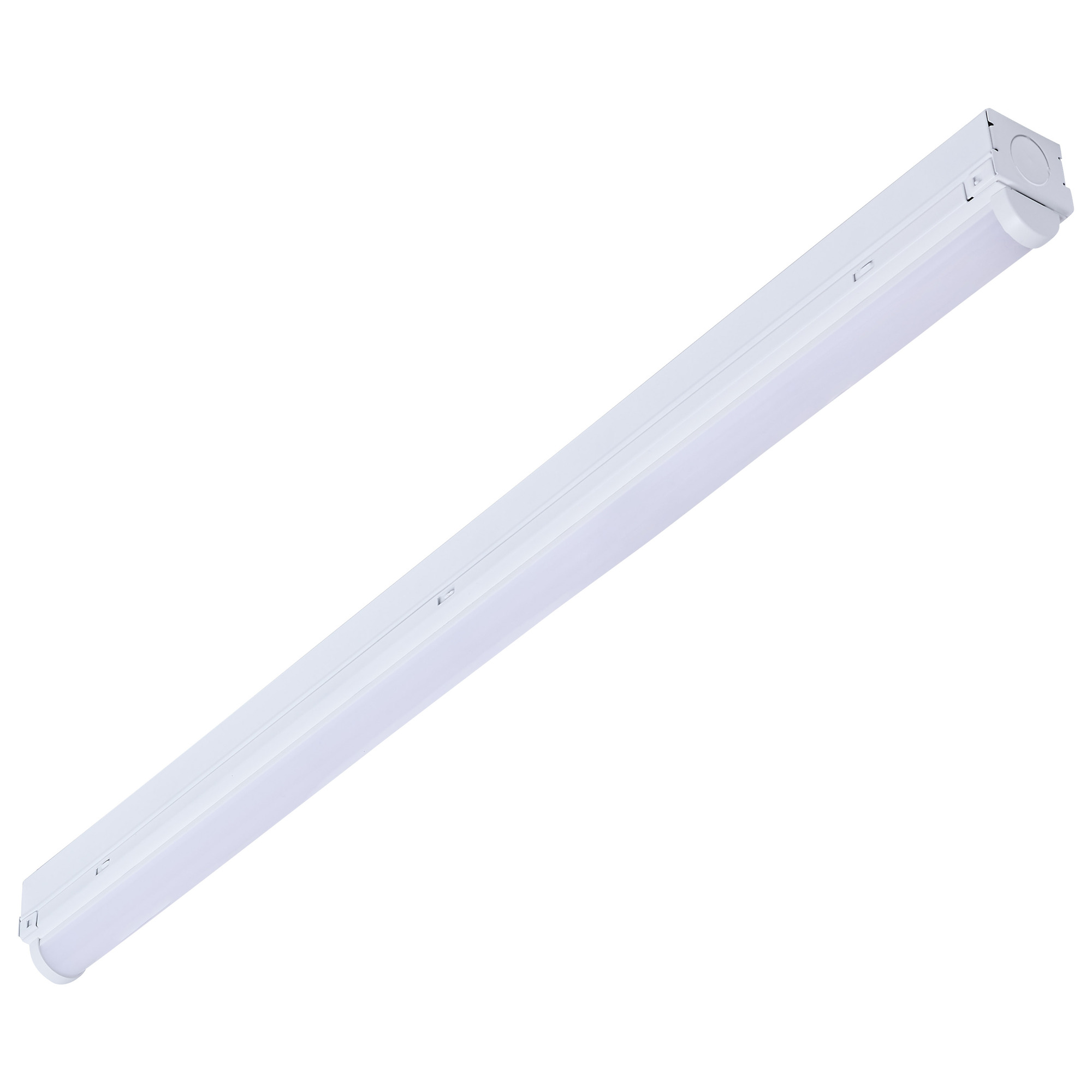 LED 2 Foot Strip Light - 10 Watts - 27K/30K/35K/40K/50K CCT Selectable - White Finish - 120-277 Volt