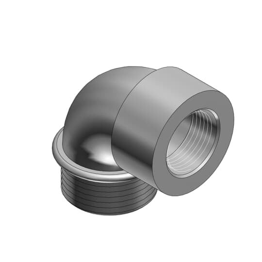 3/4 Inch Short Elbow, Malleable Iron for Use with Rigid/IMC Conduit