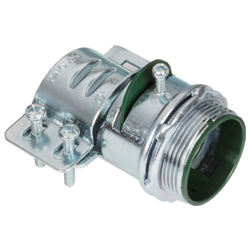 Connector, Adjustable Endstop, MC Feeder Cable, Two Screw, Steel, 1-1/2 Inch