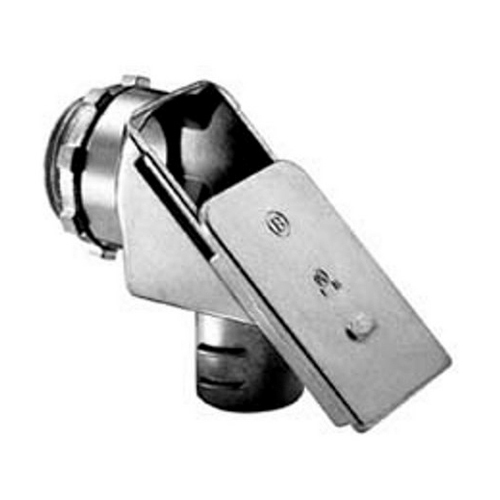 Connector, Screw-In, Zinc Die Cast, Flex Size 1/2 Inch, 90 deg
