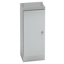 Eaton B-Line series ground mounted panel enclosure, 60" height, 24" length, 36" width, NEMA 4X, Hinged cover, 4XSFS3PT enclosure, Ground mount, Large single door, No mounting provisions, 304 stainless steel, Seamless poured in-place gasket