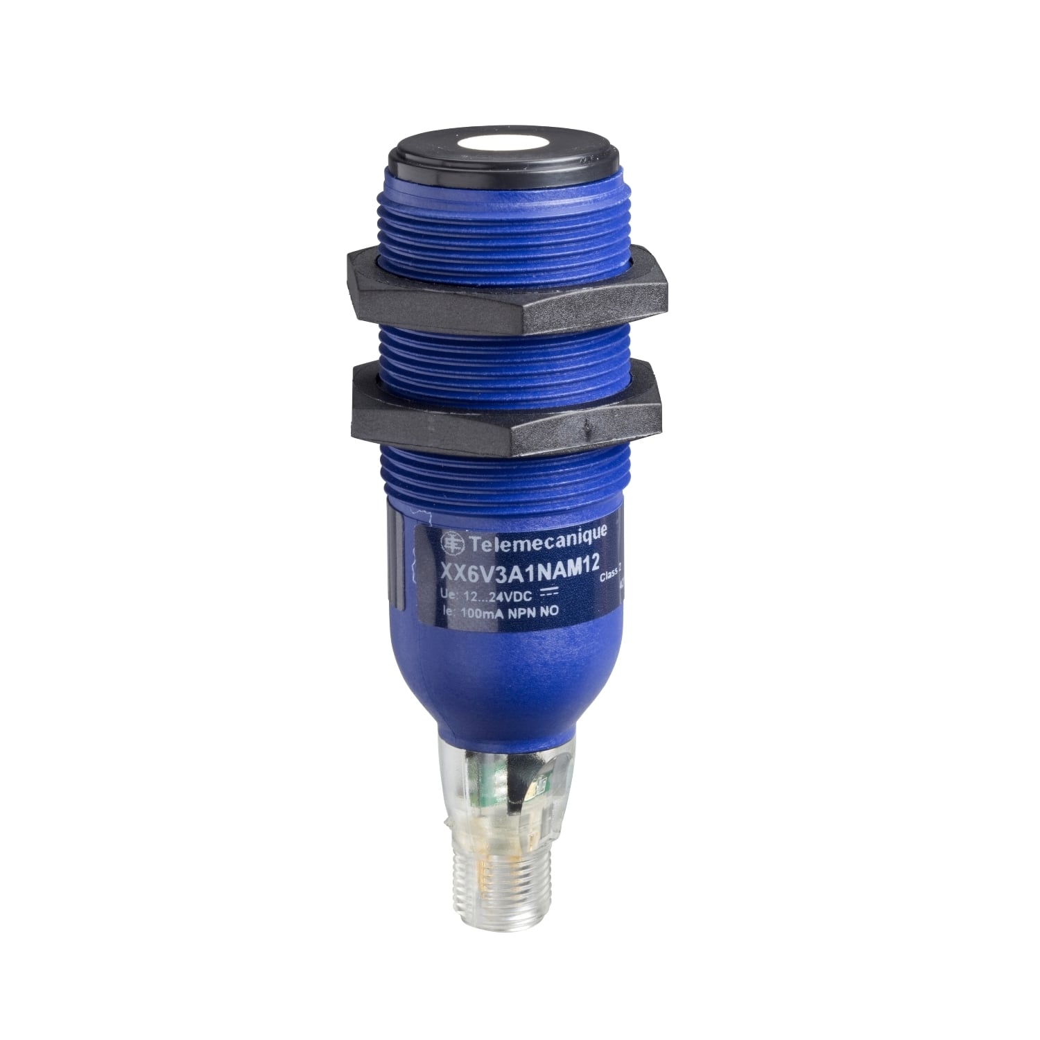 Ultrasonic sensors XX, ultrasonic sensor cylindrical M30, Sn 1 m, NO, M12 connector