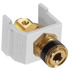 Snap-Fit, Black Speaker Post, White