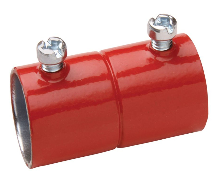 464BLUE Setscrew Conduit Coupling, 1-1/2 in, For Use With EMT Conduit, Steel, Painted