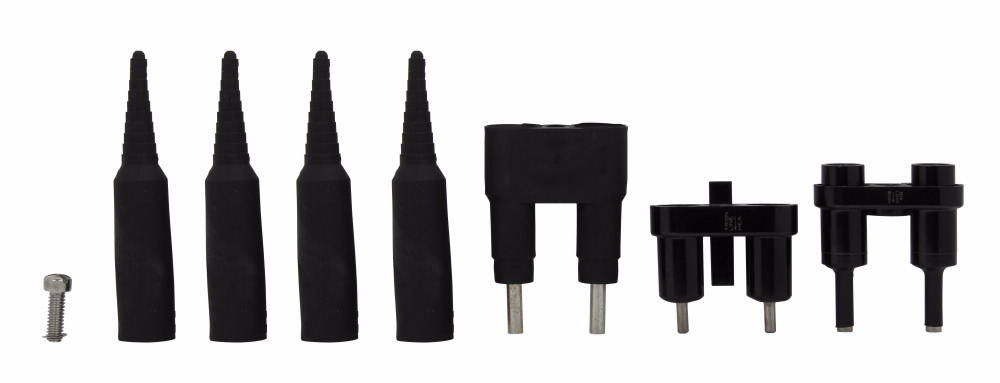 Eaton Bussmann series HEY inline fuse holder, 0-30 A, Two-pole, Lineside: Copper setscrew (2) #12-3, Loadside: Copper crimp (1) #12-8/(2) #12, 600 V, Used with Class CC and 13/32" x 1 1/2" fuses